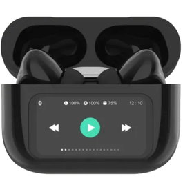 Qubo TWS-400WT Auriculares Bluetooth con Estuche de Carga, Autonomía 4h, Blancos